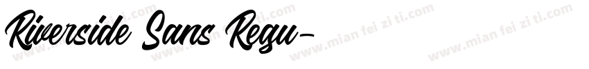 Riverside Sans Regu字体转换